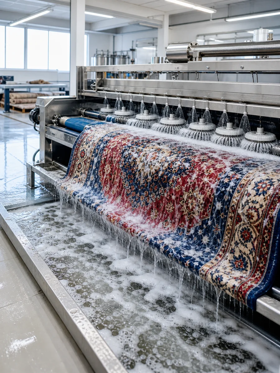 Halı yıkama makinesi — fabrika tipi profesyonel halı yıkama